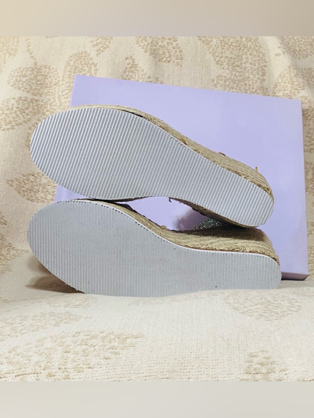 Madden Girl Rhinestone Espadrille Wedges - Picture 9 of 12